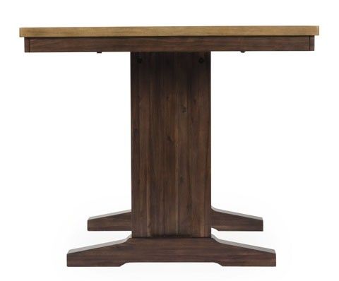 Signature Design by Ashley® Rylandeen Light Brown Counter Extendable Table with Dark Brown Base-2