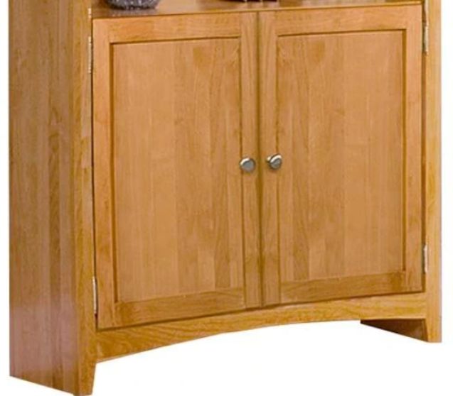 Archbold Furniture Customizable Alder 30" x 84" Bookcase with Doors-1