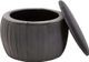 TOV Furniture Fleur Grey Velvet Storage Ottoman-2
