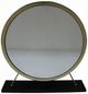 ACME Furniture Adao Black/Brass/White Mirror and Stool-3