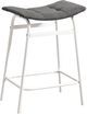 Monarch Specialties Inc. 2-Piece Grey/White 24" Upholstered Counter Height Stools Set-0
