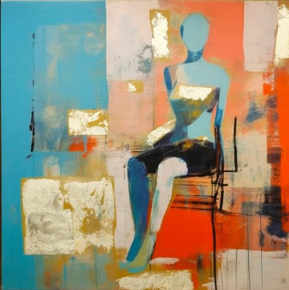 StyleCraft Colorful Figural Abstract Wall Art-1