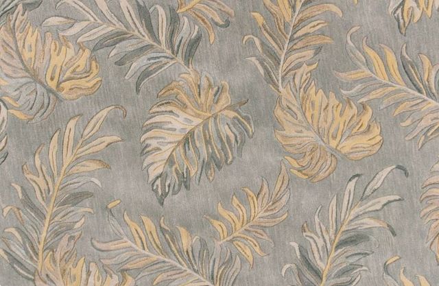 KAS Rugs Havana Grey Palms 5'x8' Rug-2
