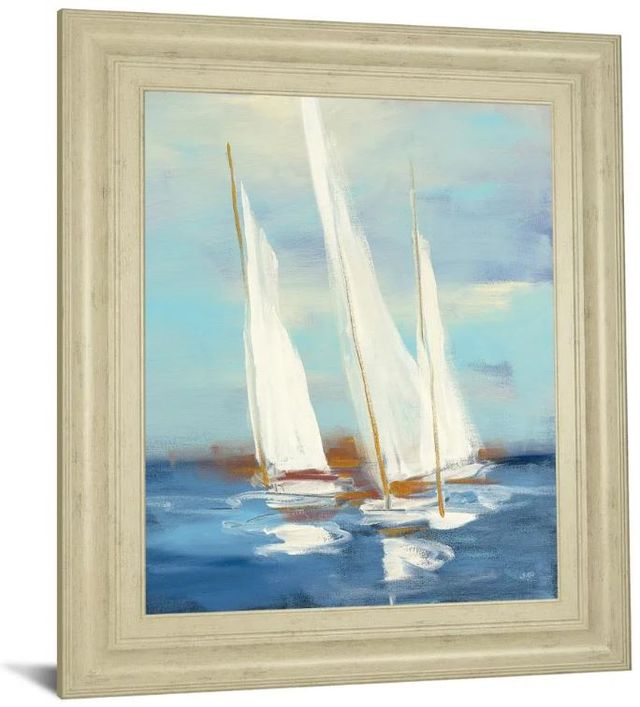 Classy Art Summer Regatta III by Julia Purinton Framed Print Wall Art-1