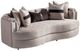 Michael Amini® Carmela Zinc Sofa with Silver Accent-0