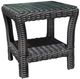 CabanaCoast® Customizable Monterrey Aluminum/Wicker 21" Outdoor Square Side Table-0