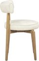 TOV Furniture Nikita Cream/Natural Vegan Leather Dining Chair-4