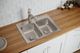 Elkay Lustertone® Classic Lustrous Satin 25" x 19-1/2" x 7-5/8" 2-Hole Equal Double Bowl Drop-In Sink-2
