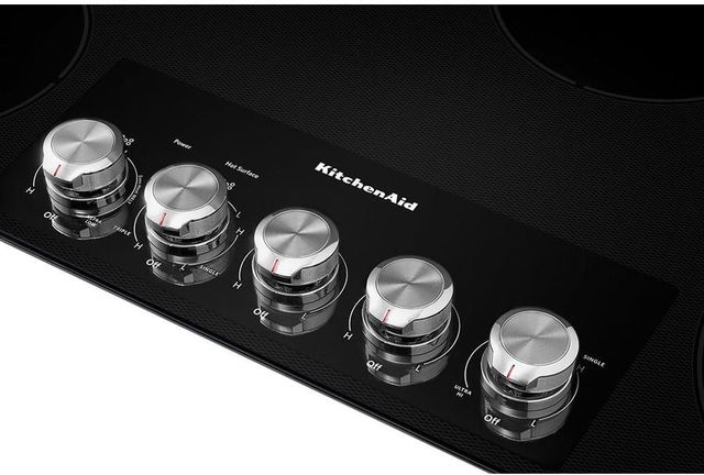 KitchenAid® 36" Black Electric Cooktop-2