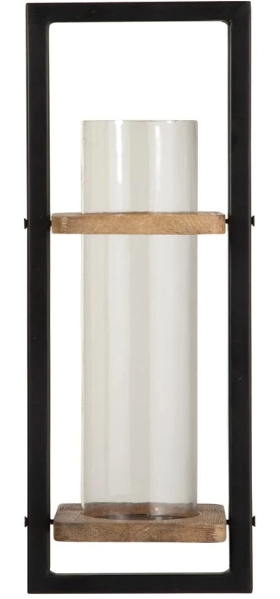 Signature Design by Ashley® Colburn Black/Natural Wall Sconce-1