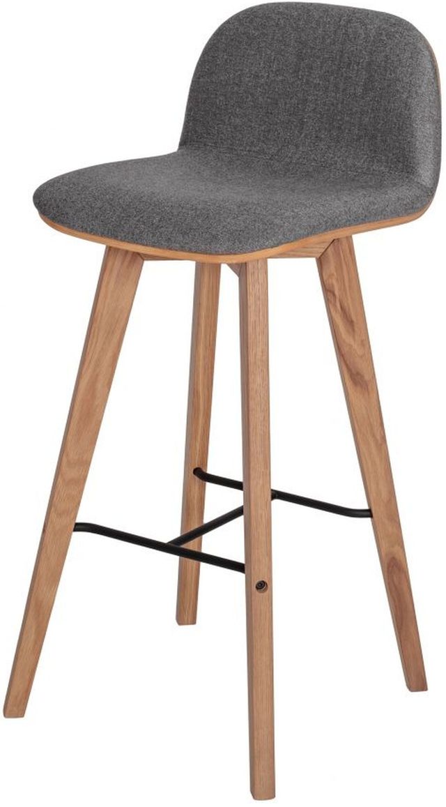 Moe's Home Collection Napoli Grey Bar Stool-0