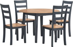Signature Design by Ashley® Gesthaven 5-Piece Natural/Blue Dining Table Set