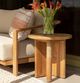 Dovetail Furniture Phaedra Natural Wicker Outdoor Side Table-1