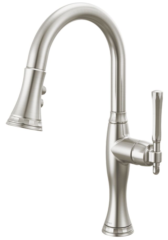 Brizo Tulham® Brilliance® Stainless Pull-Down Prep Kitchen Faucet-0
