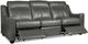 Campio Furniture Legacy Leather Skylar Dark Gray Motion Sofa-0