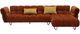 VIG Furniture Divani Casa Jacinda 2-Piece Burnt Orange Right-Arm Facing Sofa Sectional and Chaise with Pillows-1