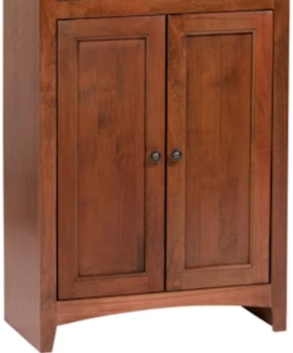 Whittier Wood® Furniture Customizable McKenzie 24" x 84" Bookcase with Doors-2