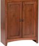 Whittier Wood® Furniture Customizable McKenzie 24" x 84" Bookcase with Doors-2
