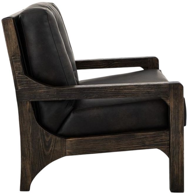 International Furniture Direct Balam Black/Stained Dark Accent Chair-3