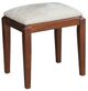 John Thomas Furniture® Home Accents White/Espresso Upholstered Vanity Bench-0