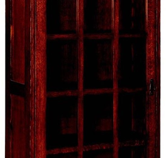 Fusion Designs Customizable Bungalow Mission Single Door Bookcase-1