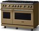 Viking® 5 Series 48" Golden Hour Pro Style Gas (LP) Range with Brushed Brass Trim-2