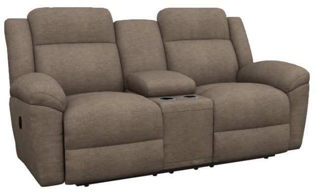 La-Z-Boy® Joel Brownstone Manual Reclining Loveseat with Console-0