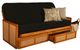 Kodiak Furniture Westport Canton Black/Honey Full Storage Futon with Mattress-0