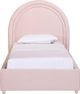 TOV Furniture Gumdrop Blush Twin Velvet Bed-1