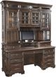Aspenhome® Sheffield Warm Rubbed Brown 75" Credenza Desk with sliding top & storage-1