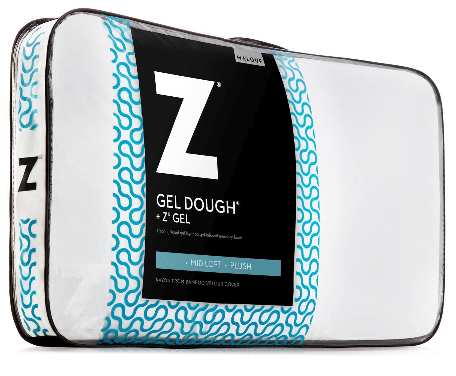 Malouf® Z™ Gel Dough™ + Z™ Gel High Loft King Pillow