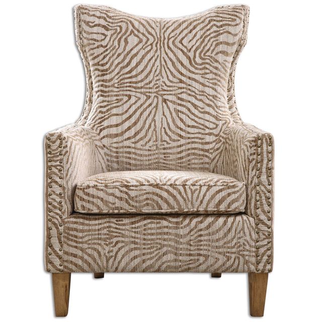 Uttermost® Kiango Plush Stripes Armchair-3