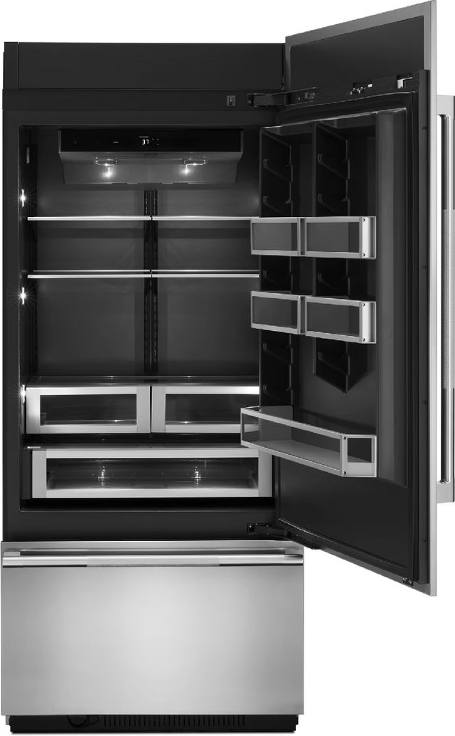 JennAir® 36" 20.9 Cu. Ft. Panel Ready Built-In Bottom Freezer Refrigerator-1