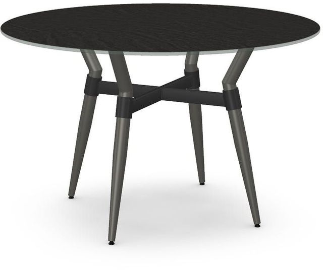 Amisco Customizable Link Starstone 29.5" Round Table with Steel Legs-0