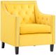 Mazin Furniture Grazioso Yellow Upholstered Accent Chair-0