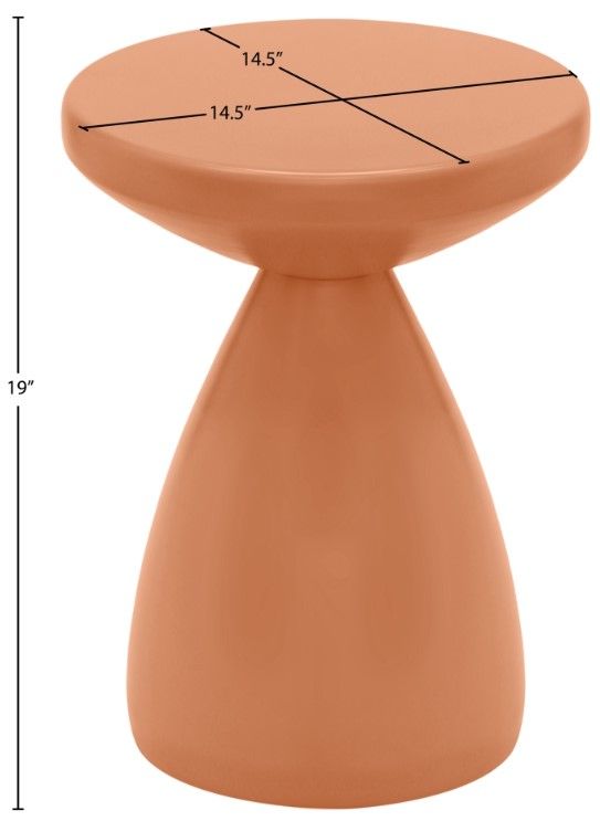 Meridian Furniture Anika Salmon End Table-3