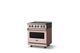 Viking® 5 Series 30" Blush Pro Style Induction Range with Brushed Brass Trim-2