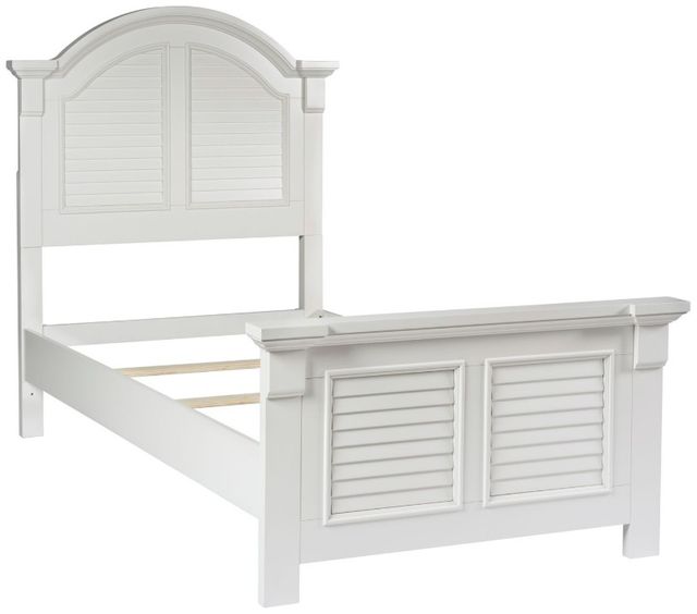 Liberty Furniture Summer House Oyster White Youth Twin Panel Bed-0
