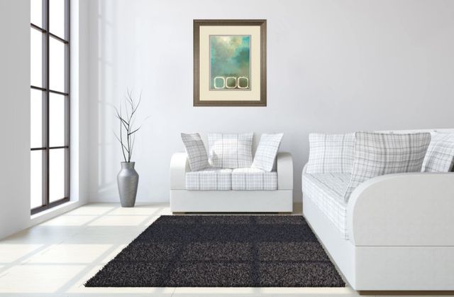 Classy Living Laurie Maitland Retro In Aqua And Khaki Il Wall Art-1