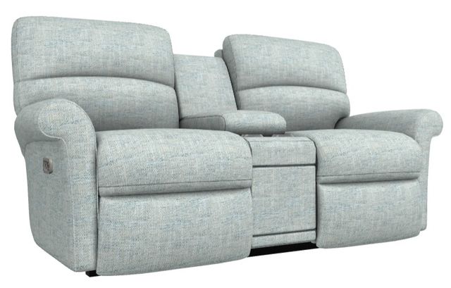La-Z-Boy® Robin Mist Power Reclining Loveseat with Console and Headrest-0