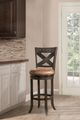 HH2 Home Brantley Deep Brown/Antique Bronze Swivel Bar Stool-3