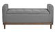 Mazin Furniture Brigitte Gray Lift Top Storage Bench-1