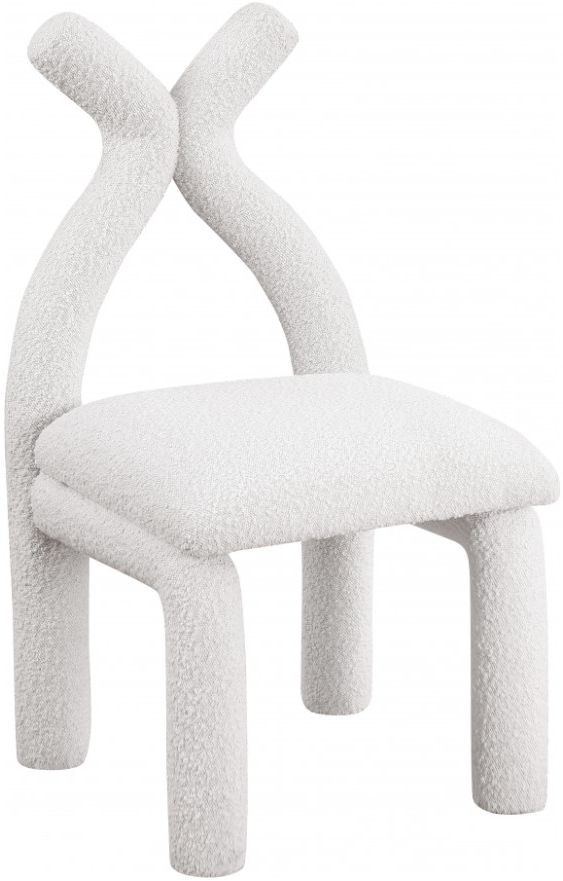 Meridian Furniture Xena Cream Upholstered Dining Side Chair-0