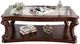 Furniture of America® Walworth Dark Oak Glass Insert Coffee Table-0