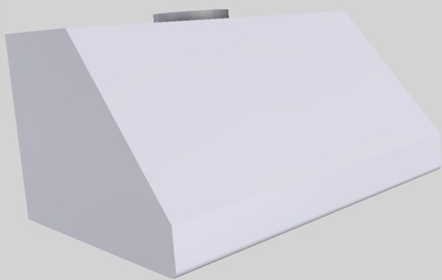 Vent-A-Hood® 36" White Wall Mounted Range Hood-1