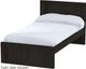 Crate Designs™ Furniture Espresso Twin Youth Panel Bed-0