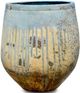 Currey & Company Sicilia Antique White/Blue Drip Small Planter-0