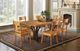 Urban Collections by Yutzy Woodworking Trieste Retreat Cherry/Onyx/Seely 48”x78” Double Pedestal Dining Table-1
