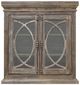 Cottage Creek Furniture Bahari Aged Oak 2-Door Console with Metal Hardware-0