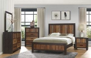 Mazin Furniture Cooper Multi-Tone Full Bed-2
